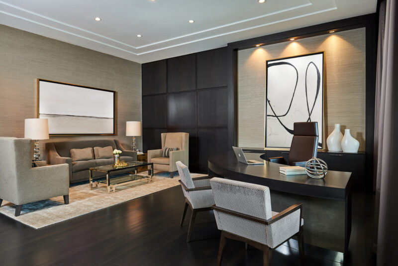 residential inspired executive office design chicago workplace