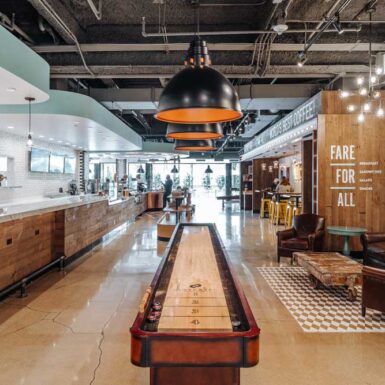 Coffee Shop design-build shuffleboard construction retail